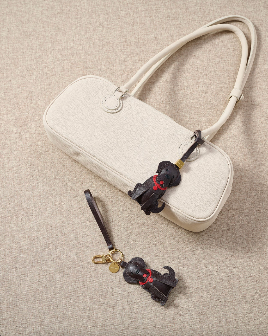 Rover Leather Bag Charm