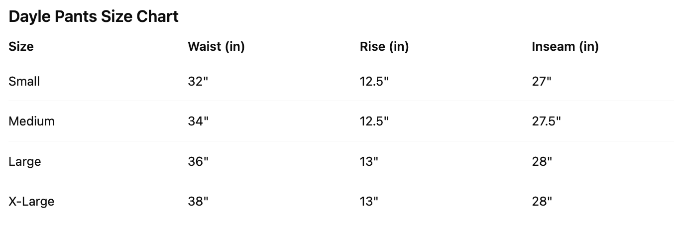 Dayle Pants