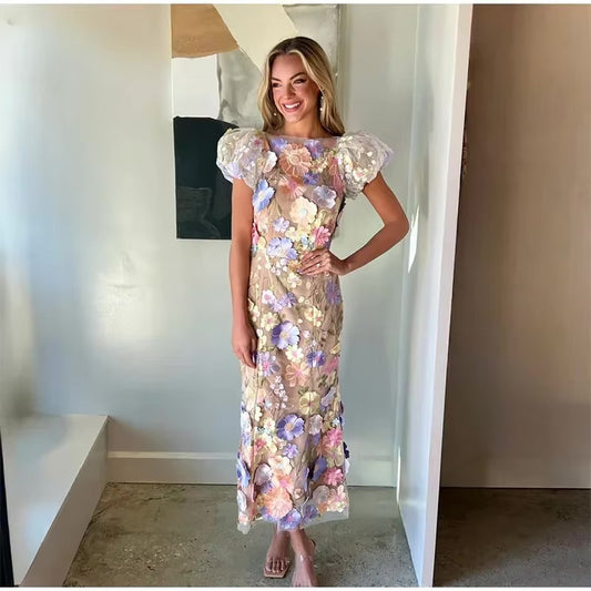 Adelena Dress - Pastel