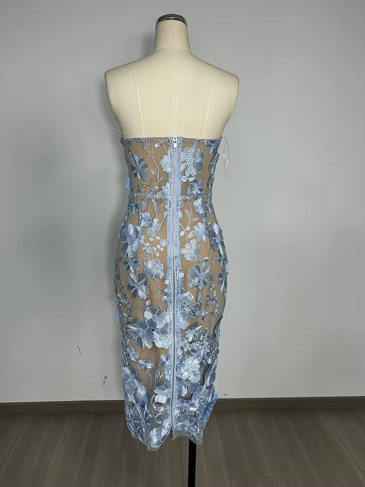 Leanna Dress - Blue