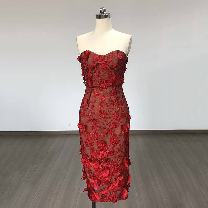 Leanna Dress - Red