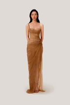 Mia Dress - Caramel