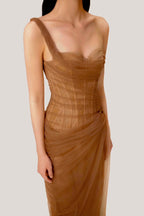 Mia Dress - Caramel