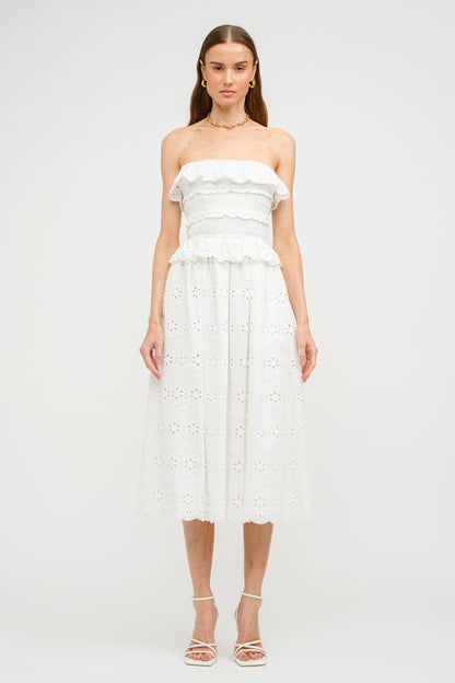 Nissi Eyelet Midi Dress