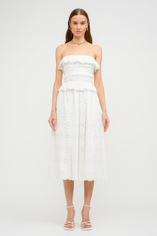 Nissi Eyelet Midi Dress