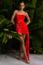 Regina Dress - Orange Floral