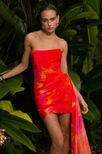 Regina Dress - Orange Floral