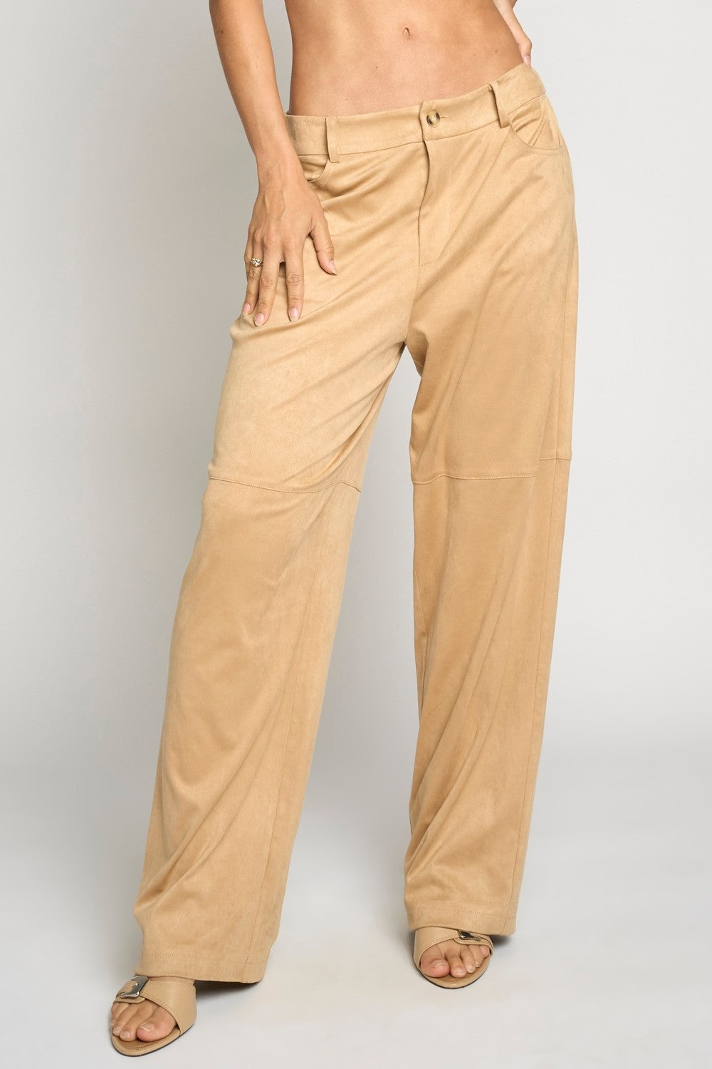 Eugenie Faux Suede Pants