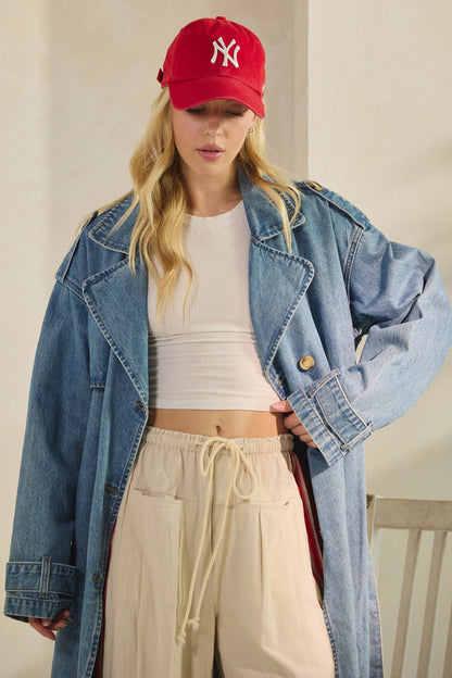 Astrid Denim Trench Coat