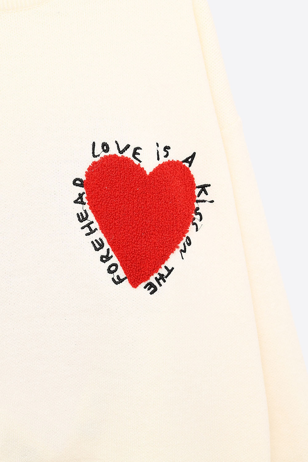 Love Is Embroidered Sweater
