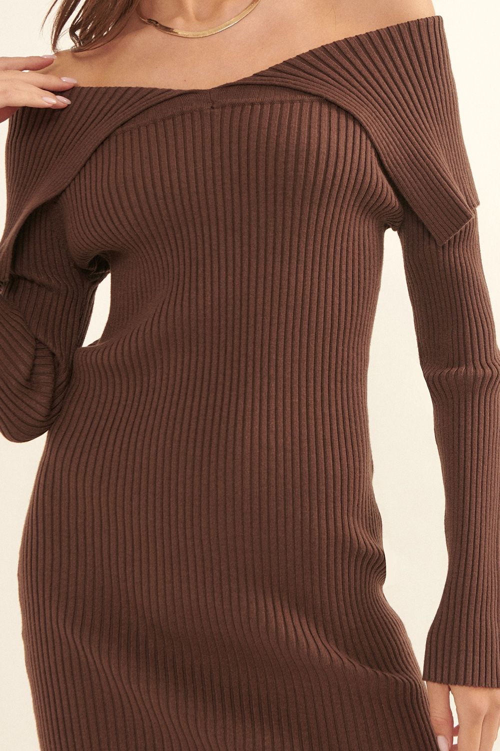 Suzie Sweater Dress - Chestnut