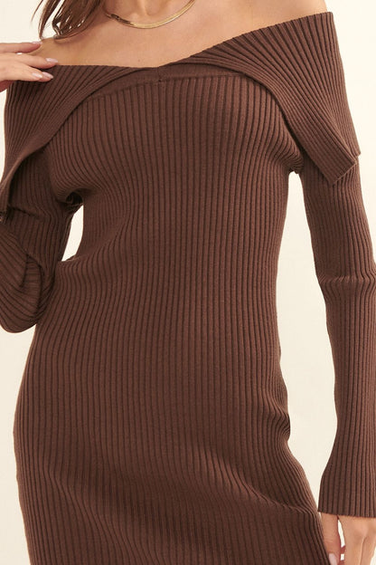 Suzie Sweater Dress - Chestnut
