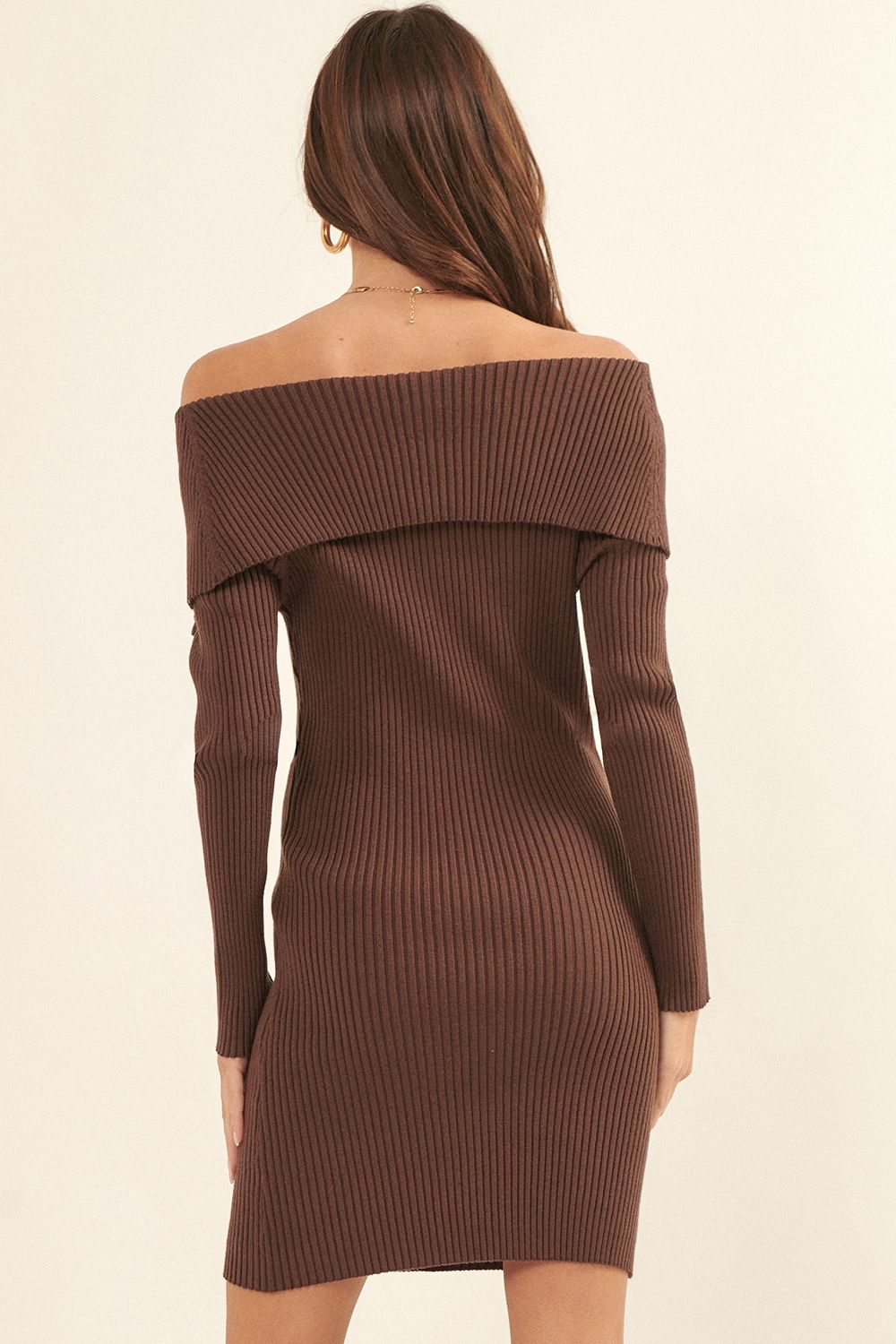 Suzie Sweater Dress - Chestnut