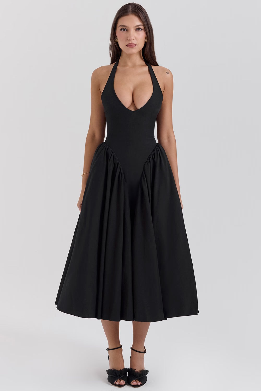 Sorbet Dress - Black, White, Red