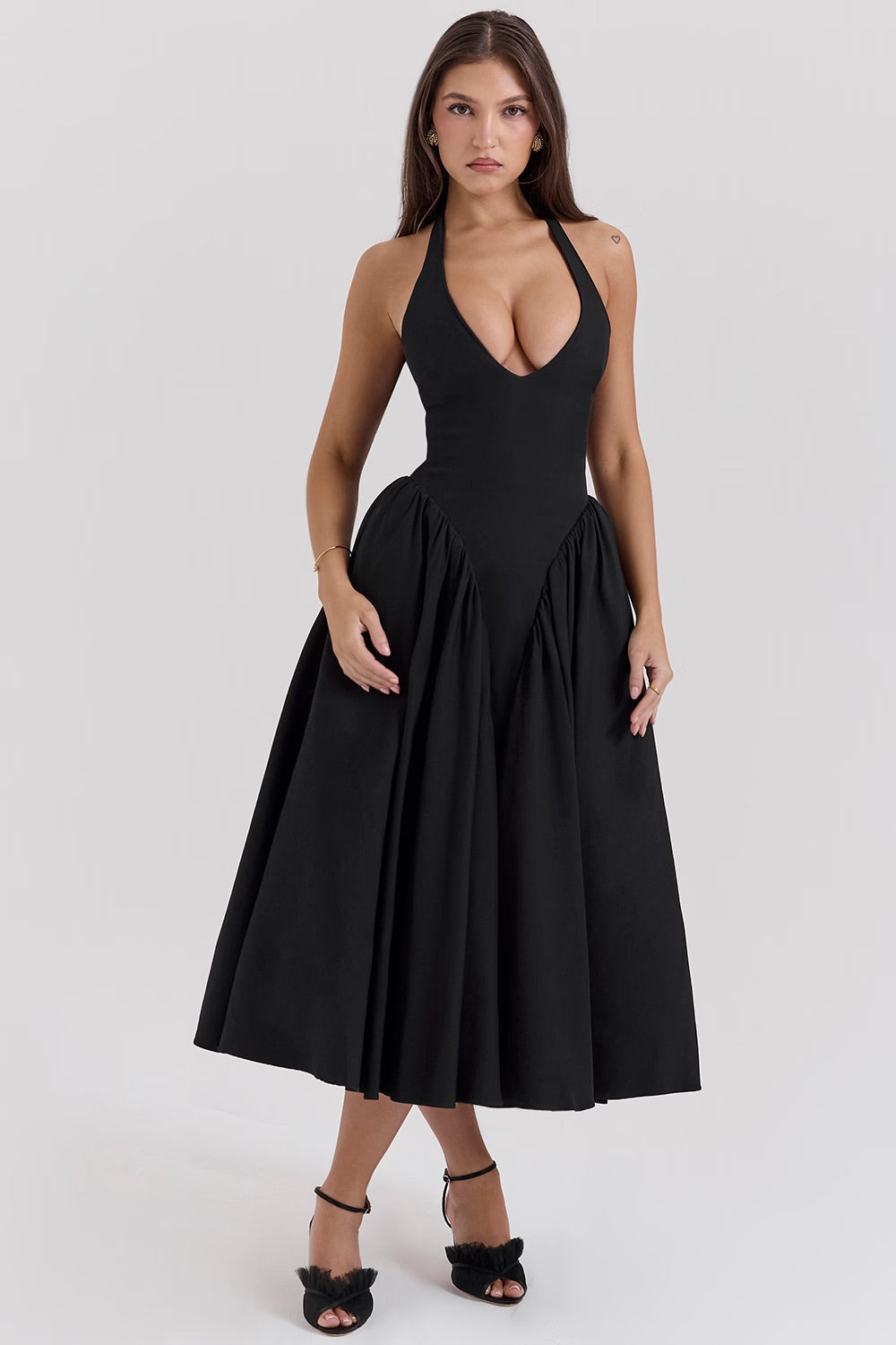 Sorbet Dress - Black, White, Red