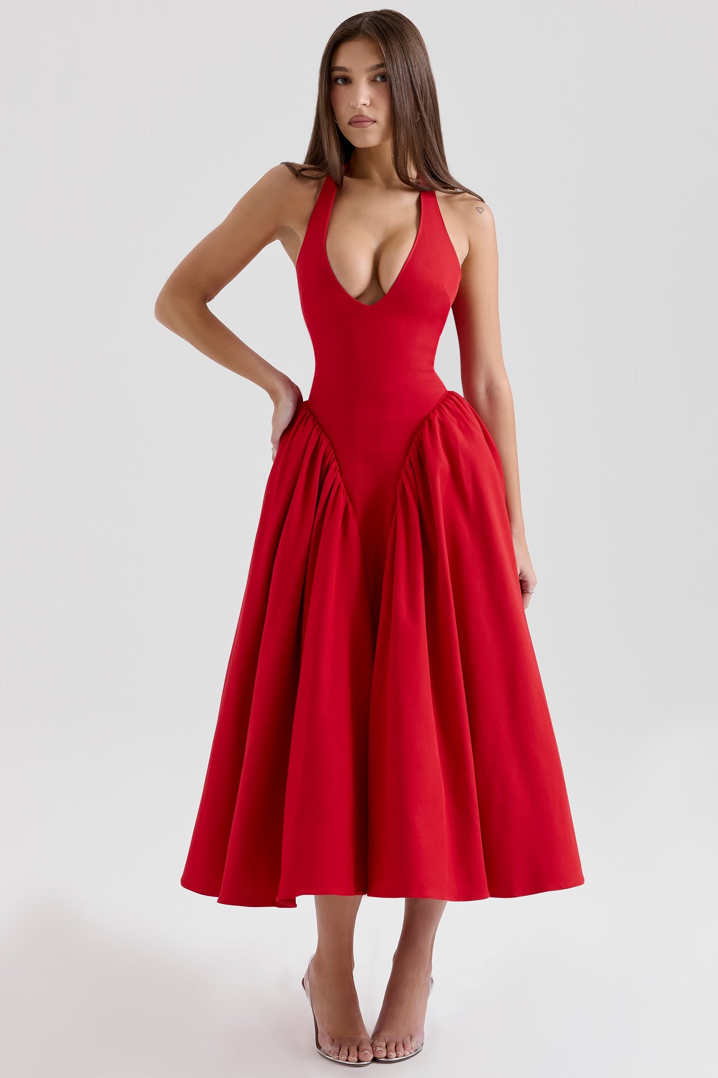 Sorbet Dress - Black, White, Red