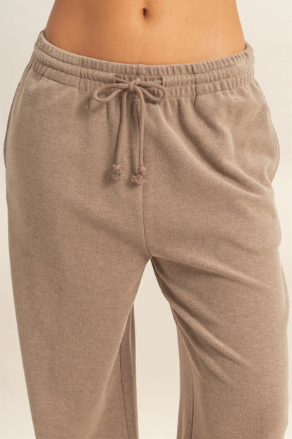 Perry Knit Joggers - Mocha