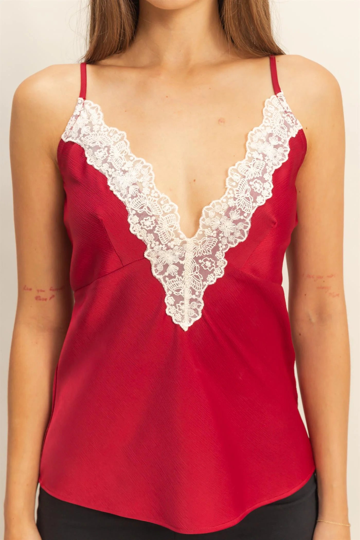 Demi Camisole - Burgundy