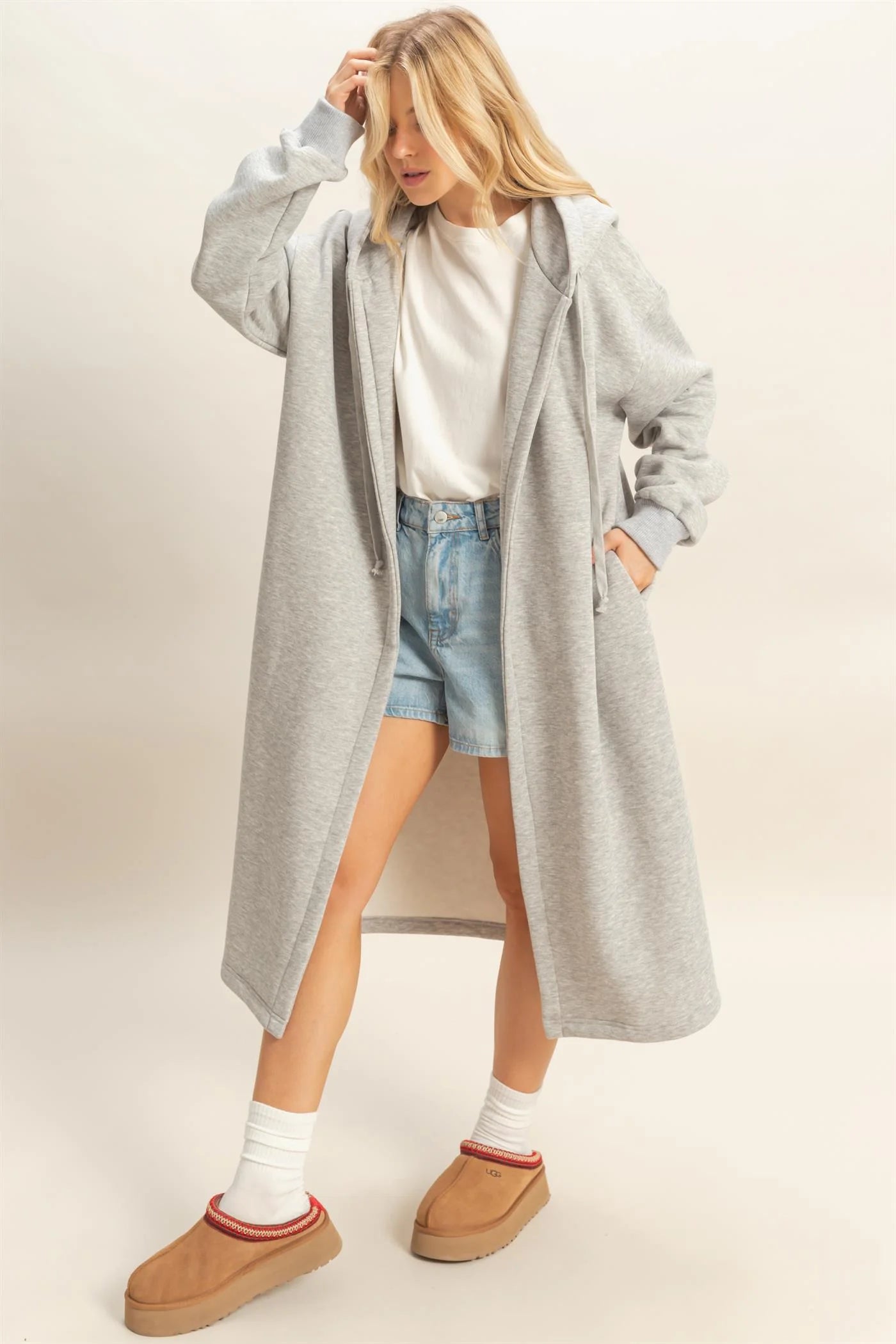 Renee Cardigan - Heather Grey