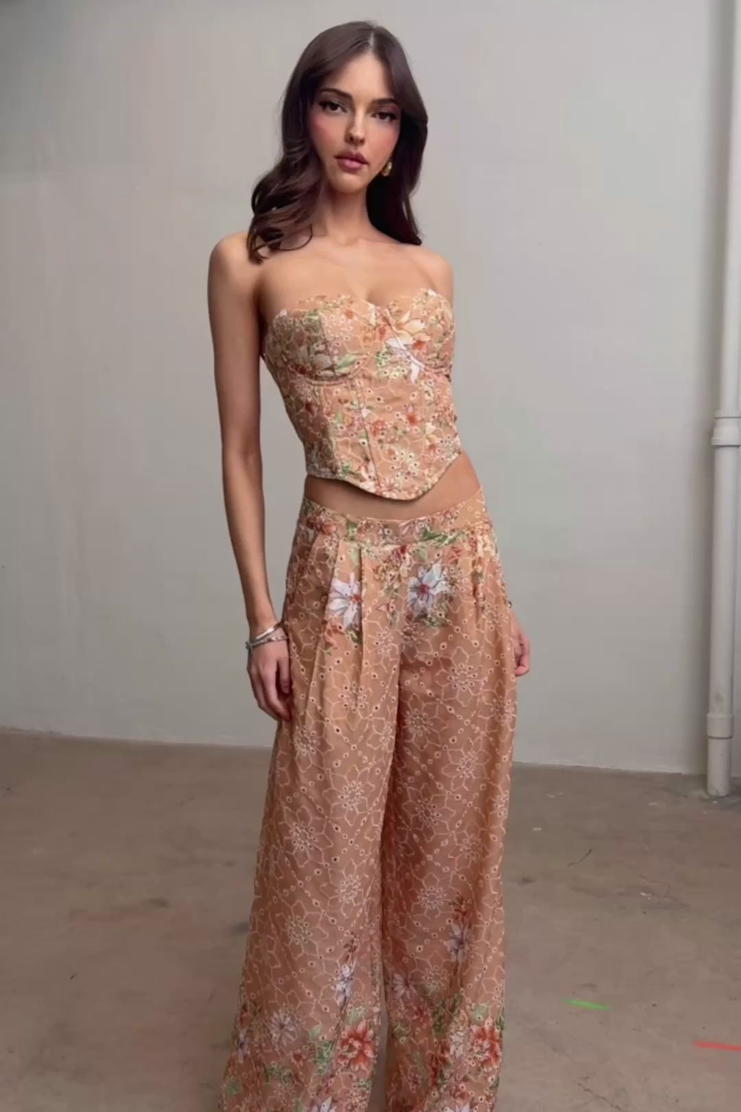 Papaya Eyelet Set